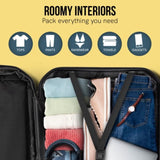 Olympus Artemis 20in Hard Shell Suitcase ABSPC Jet Black LUG-03Q-20-BK