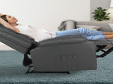 Home Recliner Chair - PU Leather Sofa Lounge Armchair MARLO GREY V274-FT-RC-6502PU-GY