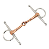 Horse Full Cheek Snaffle Stainless Steel Ring Snaffle Bit for Outdoor Horse Accessories 125mm V1294-YM0717-3111220219411