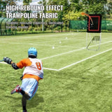 Folding Lacrosse Rebounder for Backyard, 3x4 Ft Volleyball Bounce Back Net, Pitchback Throwback V952-ZQGQFDWTCBWK30NLVV0