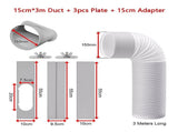 Portable Air Conditioner Window Kit Exhaust Hose Adaptor Pipe & Slide Plate V63-952621