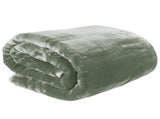Laura Hill 800-GSM Mink Blanket Queen Size Double-Sided Soft Plush Bed Faux Throw Rug Sage MNKHV-SG
