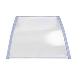 Instahut Window Door Awning Canopy 1.5mx2m Transparent Sheet Grey Plastic Frame AWN-15X2-CLR