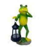 Solar Powered Frog Lanterns, Cute Decorative Garden Statues, Soft Warm Light for Outdoor Patios and V1370-AZ4-13816