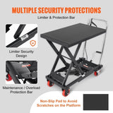 Hydraulic Lift Table Cart, 330lbs Capacity 28.5" Lifting Height, Manual Single Scissor Lift Table V952-DJYYSJPTCHS4JSQNFV0