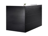Reception Desk, 1400 x 800 x 1200 mm L-Shaped Front Counter Table, Office Reception Counter with V952-YBQTLX1CDCCJ185MFV0