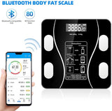 Smart Scale with Body Analysis - Measures BMI, Fat & Muscle Mass - USB Rechargeable - Up to 180 kg V1188-ZXY-131-286