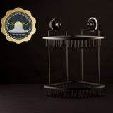 Double Corner Shelf Removable Suction BLACK V274-HA-KL-23743-B