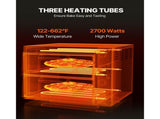 Commercial Pizza Oven Countertop, 16-Inch Double Deck Layers, Stainless Steel Electric Pizza Oven V952-FMDRPSLSCSXNXR1RGV3