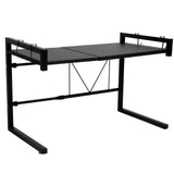 Black Telescopic Microwave Oven Rack Kitchen Storage Shelf Multifunctional Stand for Home V1294-YM0901-3118200192511