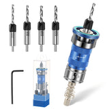 4 Flute Countersink Drill Bit Set Adjustable Depth Control Long Lasting Performance for Precise V1366-AZ2-W-15004