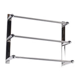 Towel Rack Bathroom Wall Mounted Stainless Steel Hanging Holder with Small Hooks 3 Poles V1294-YM0901-3112240065012