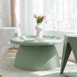 Artiss Coffee Table Round 71CM Plastic Green AI-PP-CT-L-GR