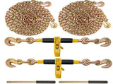 Ratchet Chain Binder 2PCS, 0.9-1.2 cm Heavy Duty Load Binders, with G80 Chains 5443 kg Secure Load V952-DLTJLLJQTYCBBHNAQV0