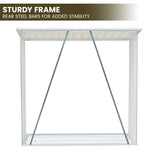 Wallaroo Wood Storage Shed Galvanized Steel - Green GSF-BSW-WSS-GN