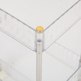 Kitchen Storage Rack Cart Multifunctional 3 Layers ABS Slim Rolling Utility Cart for Bathroom Snacks V1294-YM0901-3112230078211