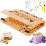 Soap Cutter, Cut 1-12 Bars, Precisely and Accurately Cut 1 Inch Bars, Bamboo Soap Slicer With Steel V952-FZQGSQGDDQG0B2GL6V0