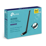 TP-Link Archer T2U Plus AC600 High Gain Wi-Fi Dual Band USB Adapter,433Mbps at 5GHz 200Mbps at V1202-V2-NWTL-ARCHERT2UPLUS