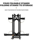 Bike Stand Foldable Portable- Rockbros Aluminum Alloy Light Weight 1.6gk Garage House Shed Bike V382-RBBIKESTANDFOLD