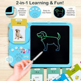 Spanish&English Talking Flash Cards for Toddlers - LCD Writing Tablet Kids - Drawing Tablet Toddler V1369-AZ3-W-21528