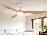 Devanti 52'' Ceiling Fan DC Motor w/Light w/Remote - Wood CF-B-52-310B-LW