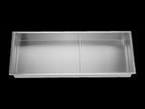 641 x 336 x 101mm Shower Niche Double Shelf Organizer No Tile Needed in Stainless Steel Finish V63-900741
