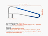Pool Rail, 137.1 x 81.3 cm Pool Handrail, 100kg Load Capacity Heavy Duty 304 Stainless Steel V952-BXGYCFSYM543YO17Y001V0