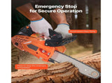 25 cc Gas Chainsaw, 305 mm Gas Powered Chainsaw, 0.75 kW Power Chain Saw with Non-Slip Handle, V952-RQLJ12INCHECGYJ4G001V0