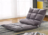 Tatami Sofa Folding Back Sofa Chair Single Bedroom Floor Balcony Small Sofa Chair Cushion Grey V1294-YM0716-3116220006811