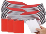 54 Pack Red A7 Mini Spiral Notebooks, 5" x 3", Thick Lined Ruled Paper, Long-Lasting Compact V1192-AZ-W-18444