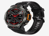 Black-orange Outdoor Smartwatch with 1.45-Inch HD Round Screen and Flashlight V888-ELOSUNG28595