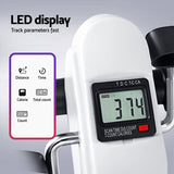 Everfit Pedal Exerciser Mini Exercise Bike Cross Trainer Under Desk Bike White FIT-PEDAL-ELEC-C-012-WH