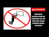 Basketball Ring Hoop Height Adjustable Portable Set V63-827271