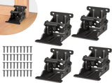 4 Pack Foldings, Self-Lock Hinge with Screws for Folding Table Legs, Lock Extension Support V1259-DP01-A-3566