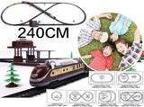 Electric Large Classic Train Set Rail Track Carriages Kids Vehicle Toy Gift V201-BBZ0240BR8AU