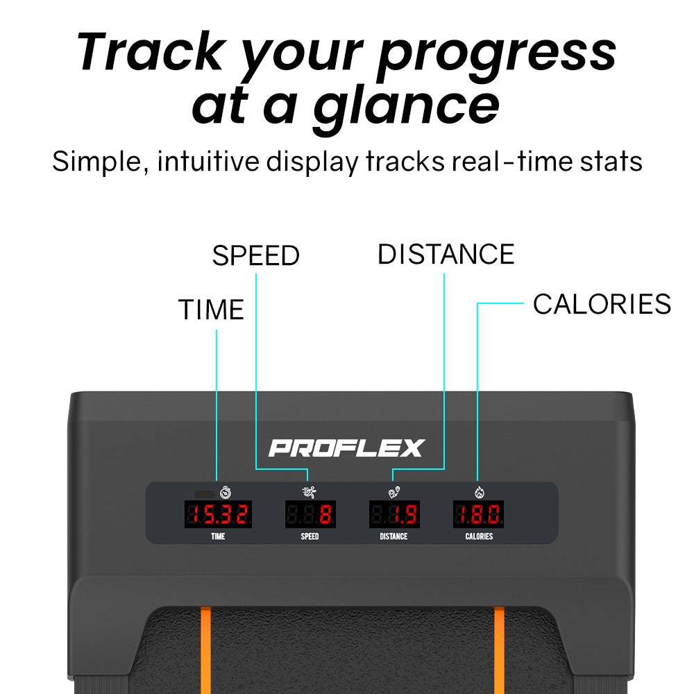 PROFLEX Electric Walking Pad Under Desk Treadmill, Remote Control ...