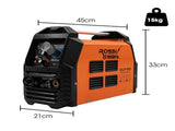 ROSSI 60A Plasma Cutter, Non-Touch Pilot ARC for Easy Cuts of Painted or Rusty Metals, DC Inverter V219-WDRPLMROC60A