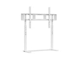 White Adjustable Free Standing TV Stand with Cable Management for TVs Size 32-100inch V767-U-700B-WT