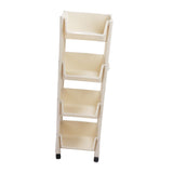 Movable Vertical Shelf PP Essy To Install Save Space Slide Out Utility Cart for Office Bathroom 4 V1294-YM0901-3112230056614