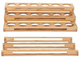 35mm Hole Diameter Bamboo Essential Oil Bottle Display Rack Stand Essential Oil Storage Box V1294-YM0901-3118200114311