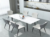 Levede Steel Dining Table 4-6 Seater 150cm CH1119-WH
