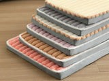 2-Piece White Sponge large pet bed - plush dog mat, detachable, washable, anti-slip base V888-ELOSUNG34305