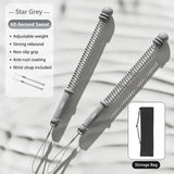 Cordless Spring Swing Battle Rope, 3.09 Lbs A Pair, 16.93in Grey, Arm Strength Exercise Equipment, V1221-XM-LB2705-GM107