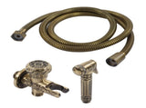 Antique Bidet Sprayer Female and Male Thread G1/2 Single Handle Antique Copper Finish Toilet Sprayer V1294-YM0523-3112220035011