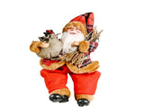 Santa Decoration Cute Image Santa Figurines Doll Toy Holiday Style Tabletop Santa Ornament for Party V1294-YM0901-3115240088512