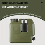 Green 20L Water Container Camping Water Container Outdoor Water Storage Portable V1102-M-SHOE-32531-GRAY-13A23910