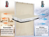 Beige Thermal Insulated Door Curtain, Draft and Sound Barrier Panel, 82 x 204 cm V1188-MS-731-149