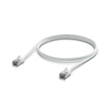 Ubiquiti UniFi Premium Patch Cable Outdoor, 1M, White, Ultra-thin, Rugged, Shielded Patch, Designed V1202-V2-NHU-U-C-P-O-C6A-1M-W