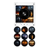 Magnetic Fridge Vinyl Music Box Decor, Retro Music Theme, Rotating Mini Magnetic Fridge Music Player V1366-AZ2-W-27176