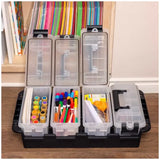 Stackable Grey Multipurpose Storage Container 4 Pack with Waterproof Gasket V178-68987